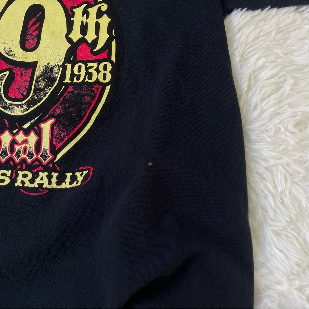 Sturgis 2019 79th Annual Black Hills Rally 100% Cotton Black Crew Neck T-Shirt - Picture 4 of 8